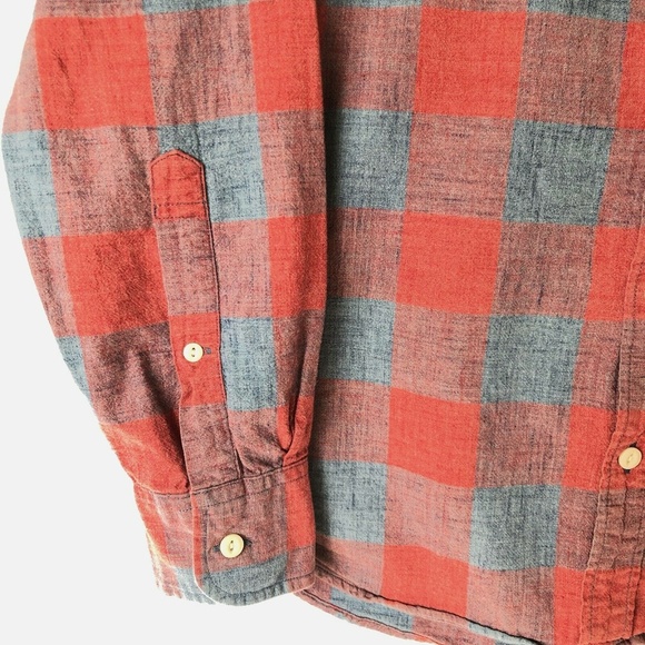 J. Crew Jackson Plaid Cotton Button-Up Shirt Soft Pink Woven Long Sleeve Size XS - Picture 6 of 8